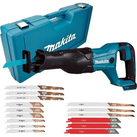 Makita DJR186Z 18v LXT Reciprocating Recip Sabre Saw DJR186ZK Bare & Case Blades (1/5)