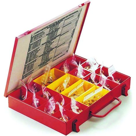 Mallette de bagues pour paumelle menuiserie bois 746 pièces - TORBEL INDUSTRIE