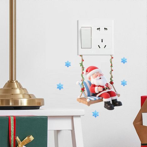 Autocollants De Noël - Effet Stéréoscopique - Pour Interrupteurs Et Décoration Intérieure Extérieure - 15 x 12 cm - PVC - 1 Pièce (1/5)