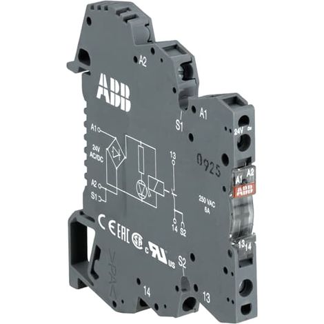Relais d'interface 24V c.c., 1 RT, montage Rail DIN, série RB121G ( Prix pour 1 )