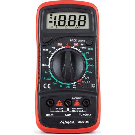 Outil de mesure électronique Blow mas838l écran LCD test diode
