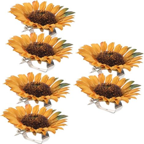 Pices Lot de Pinces Embrasses Rideaux Forme Tournesol Clip (1/5)