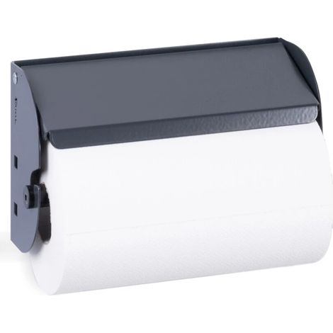 porta rotolo da parete fami per pannello foro quadro in acciaio antracite ø 13 cm (1/4)