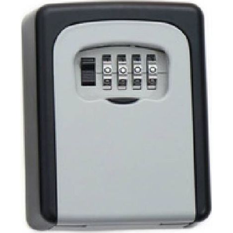 Sicherheitsschlüsseltresor, Wandschlüsseltresor, Schlüsseltresor mit 4-stelligem Zahlencode. Hohe Sicherheit, wasserdicht und rostfrei, geeignet für den Innen- und Außenbereich, Homeoffice, Garage, um (1/3)