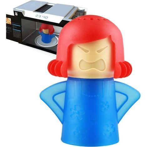 Angry Mama Mikrowellenreiniger, Kühlschrank-Deodorant, Ofen-Dampfgarer, Geruchsabsorber, Gefrierschrank-Deodorant, Küchenreinigungswerkzeug (Blau) - Fei Yu (1/5)