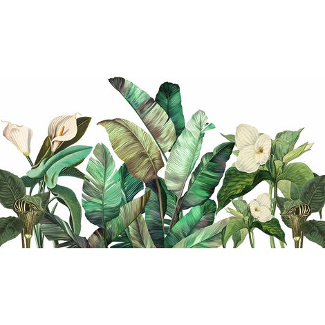 Papier peint panoramique - Plantes Tropicales - 130 cm x 80 cm (1/2)