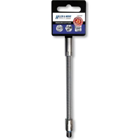 DEDRA - Prolunga flessibile CrV 1/4"", 150 mm - ideale per lavori di precisione (1/2)