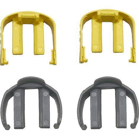 Lot de 2 colliers de serrage pour gâchette et tuyau de nettoyeur haute pression K2/K3/K7 (jaune et gris) - Remplacement des colliers de serrage en C (1/5)