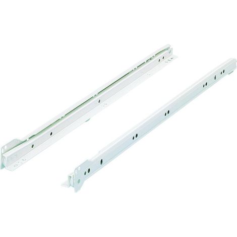 Hettich – Coulisse pour tiroir bois 25 kg – Longueur 500 mm – Sortie partielle – Compensation de tolérance ± 1 mm – La paire