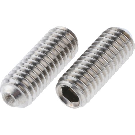 Vis sans tête, M6 x 16mm, tête Jeu de douilles hexagonales, en Acier Inoxydable Vis sans tête A4 316 ( Prix pour Sachet de 25 )