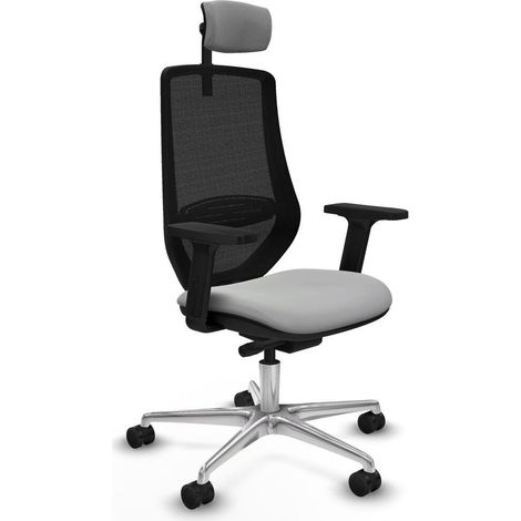 piqueras-y-crespo Mardos chaise bureau gris clair ergonomique