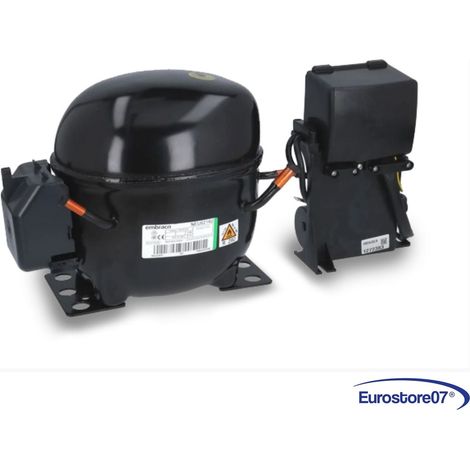 Compressore frigorifero / congelatore embraco neu6214u - gas r290 - mbp 12,12cc (1/3)