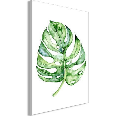 Dipinto - Monstera ad acquerello (1 parte) verticale (1/4)