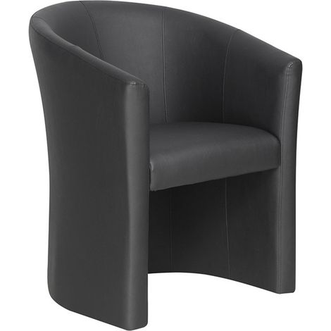 Sillón de salón KYOTO – Cómodo – Negro – Estilo vintage