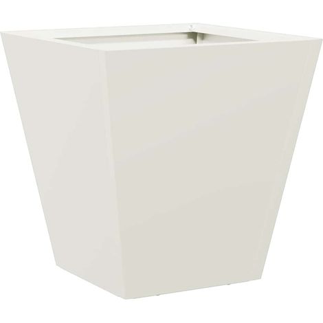 Maison Exclusive - Pflanzkübel Weiß 30x30x30 Stahl