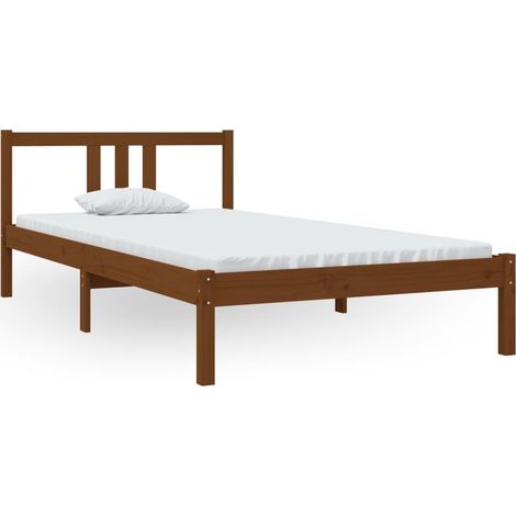 Maison Exclusive - Estructura cama sin colchón madera maciza marr