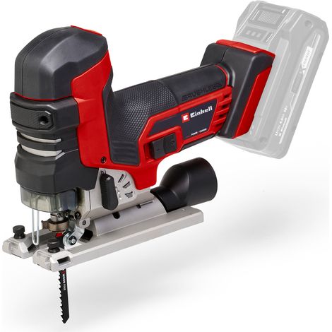 Einhell Professional Scie sauteuse sans fil TP-JST 18/135 Li BL PXC (18V, Brushless, profondeur 135 mm dans le bois, poignée en T, 3 lames) Livré sans Batterie ni Chargeur