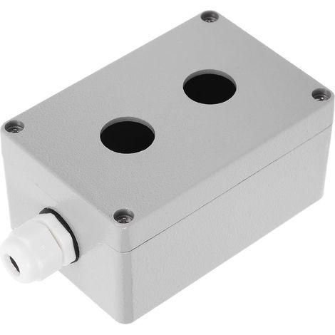 Boîte De Commande En Aluminium 4.72X3.15X2.36In Bouton-Poussoir D'Arrêt D'Urgence Pour Usage Industriel Et Projets Électriques (1/5)