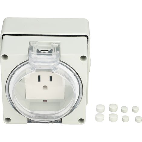 Prise électrique extérieure étanche IP66, prise à 3 broches de Style américain, puissance 0 à 250V