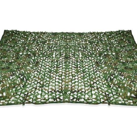 Garden FutureVoile d'ombrage rectangulaire Design ombrière Camouflage 3x4 M Treillis Vert (1/5)