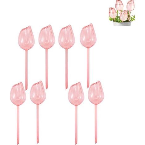 Sistema di irrigazione a goccia da 8 pezzi - Bulbi per l'irrigazione automatica delle piante - Attrezzi per il giardinaggio per i più pigri (1/5)