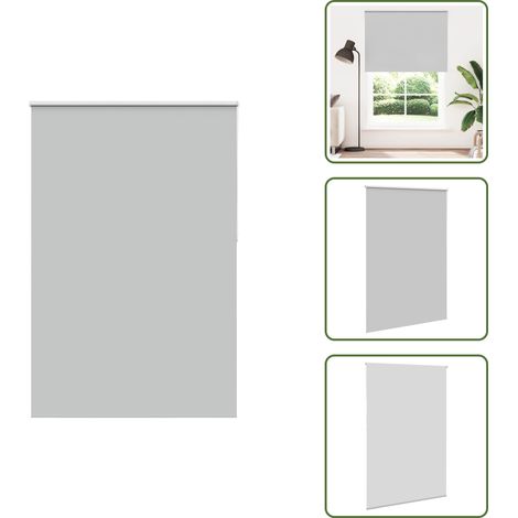 vidaXL Verdunkelungsrollo Hellgrau 160x210cm Stoffbreite 156,6cm (1/5)