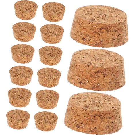 20 bouchons liège, bois, naturels, pour bouteilles et bocaux (1/5)