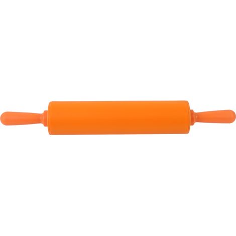 Orangefarbenes Silikon-Nudelholz für Brotteig und Kekse