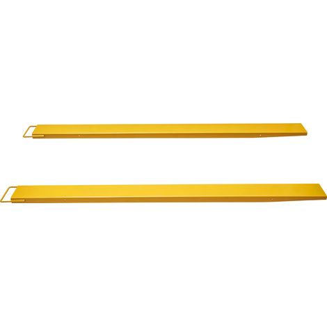 Mophorn Palettengabelverlängerungen, 243,8 cm Länge, 16,5 cm Breite, robuste Gabelverlängerungen aus Karbonstahl für Gabelstapler, 1 Paar Gabelstaplerverlängerungen, industrielle Gabelaufsätze