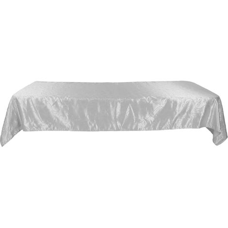 Nappe en Polyester Jacquard Imperméable et Réutilisable, Forme Rectangulaire Bordure Élégante, pour Banquet ou Usage Extérieur (1/5)