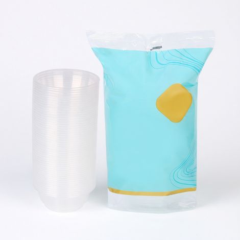 Bol en plastique jetable, 20 pièces, paquet individuel