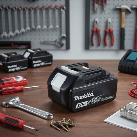 Batteria al litio "Makita" con applicazione a slitta con struttura antiurto -"BL1850B" - 5.0 Ah (1/4)