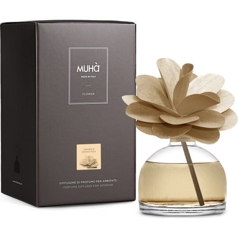 PROFUMATORE D'AMBIENTE FLOWER DIFFUSER VANIGLIA E AMBRA PURA 200 ML (1/2)