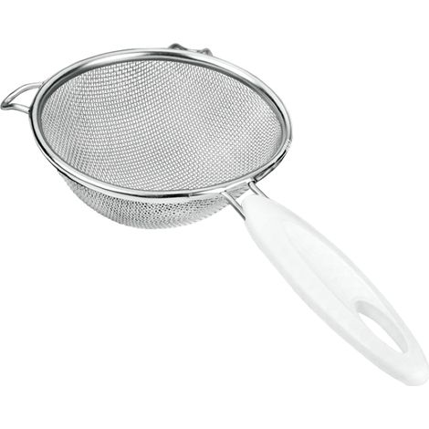 Colabrodo inox manico plastica rete media cm 14 m - metaltex (1/2)