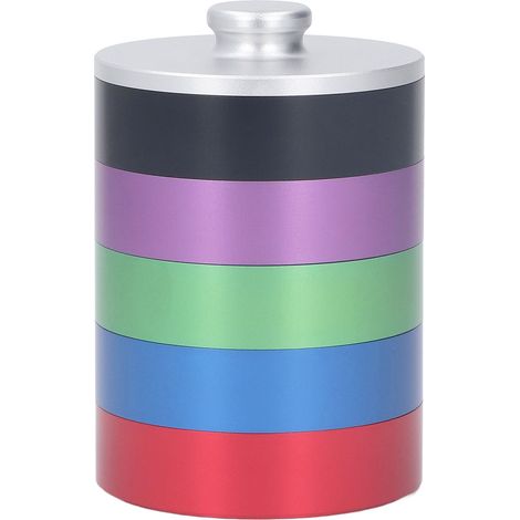 Boîte de rangement en alliage d'aluminium à 5 couches pour huile de montre, cylindre de nettoyage et réparation, accessoire de stockage. (1/5)