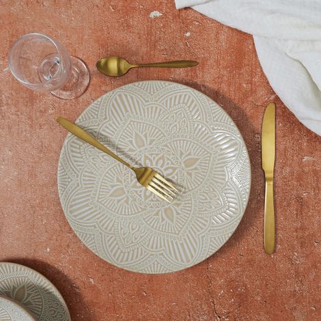 ASSIETTE SAHARA BEIGE D27CM M12 (1/4)
