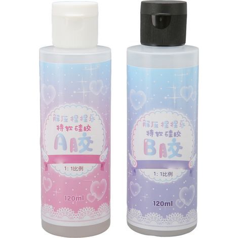 Silicone Liquide Transparent Élastique 120ml pour Artisanat et Peinture sur Toile (1/5)