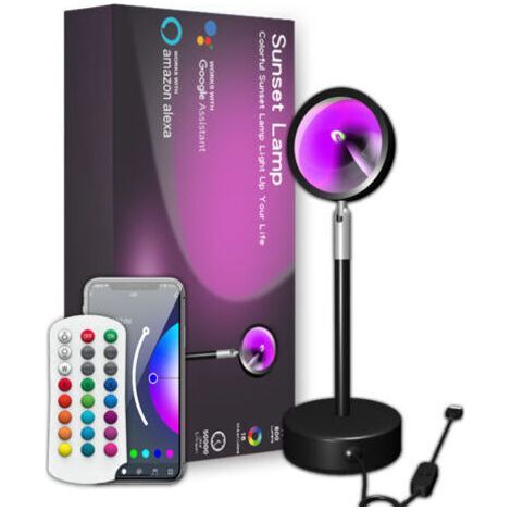 RGB Floor Lamp Mood Light with APP Remote Control, Rainbow Projection, Sunset Light, Live Broadcast, Background Light Bluetooth APP Floor Lamp (1/4)