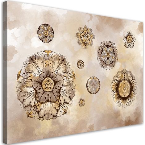 Tableau sur toile Formes géométriques florales 60x40 (1/5)