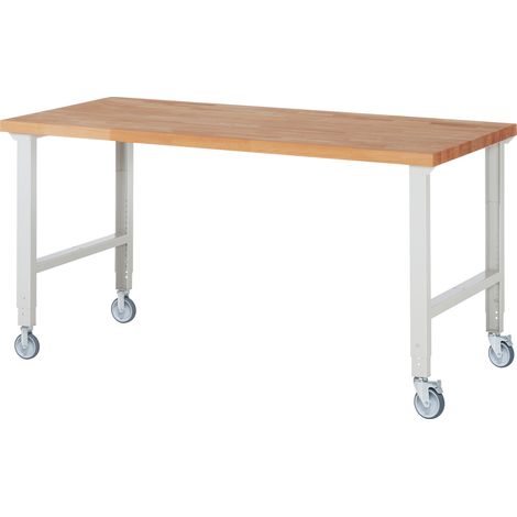 Rau Fahrbare Werkbank höhenverstellbar 7000-1, B2000xT900xH950-1000mm (1/4)