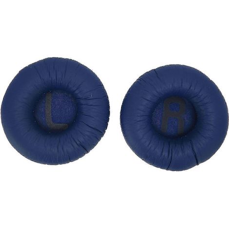 Coussinets d'oreille de rechange en similicuir et mousse à mémoire de forme pour une isolation phonique optimale, compatibles avec les casques T450, T450bt, Tune600 et T500bt Blue FO. (1/5)
