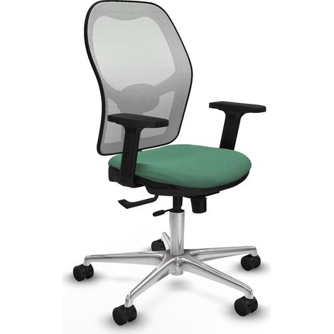 Chaise piqueras y crespo Jorquera vert émeraude maille blanche (1/2)
