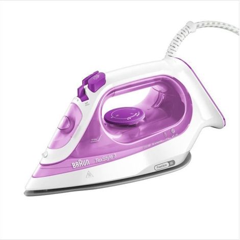 Fer vapeur - BRAUN - FI3124PU Freestyle 3 - Puissance 2400 W - Semelle SuperCéramic - Réservoir deau 270 ml - Auto-nettoyant (1/5)