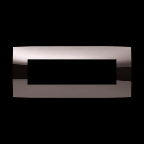 Placca 7 moduli bronzo lucido abb chiara 2csk0751ch