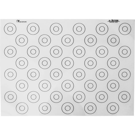 De Buyer - Tapis à macarons en silicone 40x30 cm (1/2)
