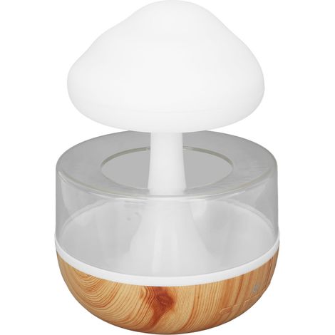 Niedlicher, schattierter, tropfenförmiger Luftbefeuchter/Duftöldiffusor mit 7 LED-Leuchten für den Nachttisch (1/5)