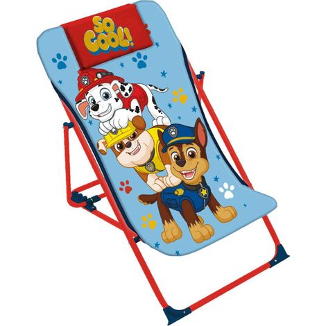 Chaise longue pliante - Pat Patrouille - Chase , Ruben, Marcus (1/2)