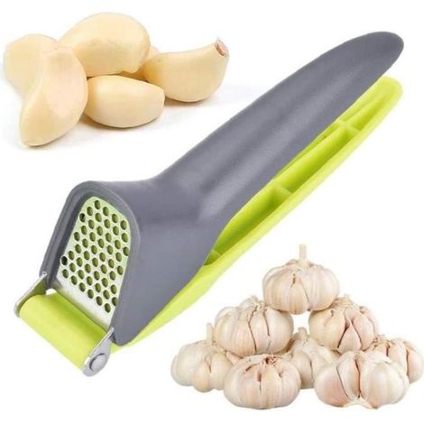 Presse-ail - Acier Inoxydable - 18x5x4cm - Compatible Lave-Vaisselle - Outil de Cuisine (1/4)