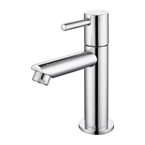 VURAHOME - Robinet Eau Froide Robinetterie Lavabo pour Lave-Mains Robinet , XU,Salle de Bain Corps en Laiton Chromé Mousseur Démontable Haute Qualité - (1/4)