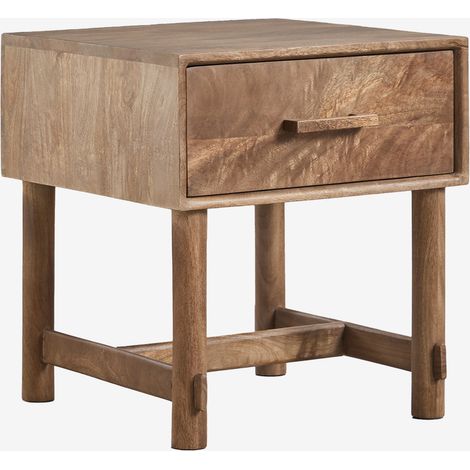 SKLUM Nachttisch 45x45 cm aus Mangoholz Aloma Mango-Holz (1/5)